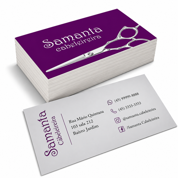 Cartão de Visita 250g | 4/1 | Sem Verniz